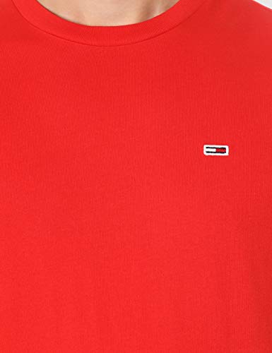 Tommy Hilfiger TJM Tommy Classics tee Camiseta, Rojo (Flame Scarlet 667), S para Hombre