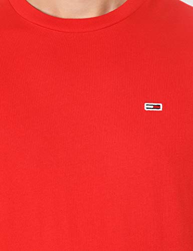 Tommy Hilfiger TJM Tommy Classics tee Camiseta, Rojo (Flame Scarlet 667), S para Hombre Tommy Hilfiger TJM Tommy Classics tee Camiseta, Rojo (Flame Scarlet 667), S para Hombre