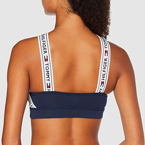 Tommy Hilfiger X Sujetador Estilo Bralette, Azul (Navy Blazer 416), Medium (Talla del Fabricante: MD) para Mujer