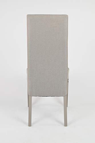 Tommychairs - Set 4 sillas Chiara para Cocina, Comedor, Bar y Restaurante, solida Estructura en Madera de Haya y Asiento tapizado en Tejido Color Gamuza Tommychairs - Set 4 sillas Chiara para Cocina, Comedor, Bar y Restaurante, solida Estructura en Madera de Haya y Asiento tapizado en Tejido Color Gamuza