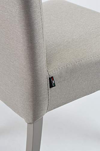 Tommychairs - Set 4 sillas Chiara para Cocina, Comedor, Bar y Restaurante, solida Estructura en Madera de Haya y Asiento tapizado en Tejido Color Gamuza Tommychairs - Set 4 sillas Chiara para Cocina, Comedor, Bar y Restaurante, solida Estructura en Madera de Haya y Asiento tapizado en Tejido Color Gamuza