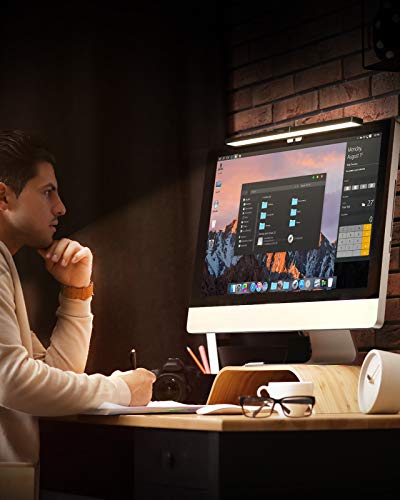 Tomons LED Lámparas de Escritorio, Luz del monitor E-Reading, Control Táctil, Regulable Continuamente, 3 Temperatura del Color, Atenuación Automática, Ni Parpadeo en la Pantalla, Negro Tomons LED Lámparas de Escritorio, Luz del monitor E-Reading, Control Táctil, Regulable Continuamente, 3 Temperatura del Color, Atenuación Automática, Ni Parpadeo en la Pantalla, Negro