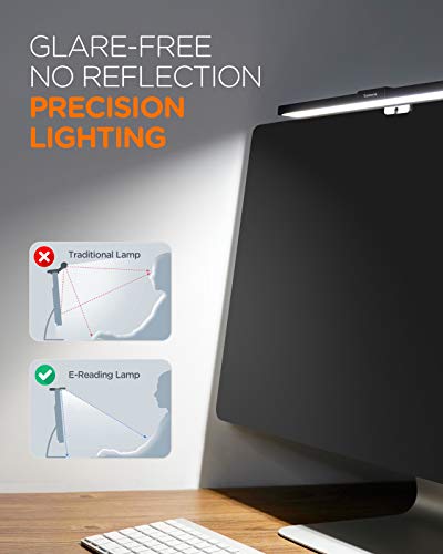 Tomons LED Lámparas de Escritorio, Luz del monitor E-Reading, Control Táctil, Regulable Continuamente, 3 Temperatura del Color, Atenuación Automática, Ni Parpadeo en la Pantalla, Negro Tomons LED Lámparas de Escritorio, Luz del monitor E-Reading, Control Táctil, Regulable Continuamente, 3 Temperatura del Color, Atenuación Automática, Ni Parpadeo en la Pantalla, Negro