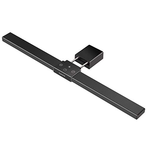 Tomons LED Lámparas de Escritorio, Luz del monitor E-Reading, Control Táctil, Regulable Continuamente, 3 Temperatura del Color, Atenuación Automática, Ni Parpadeo en la Pantalla, Negro Tomons LED Lámparas de Escritorio, Luz del monitor E-Reading, Control Táctil, Regulable Continuamente, 3 Temperatura del Color, Atenuación Automática, Ni Parpadeo en la Pantalla, Negro