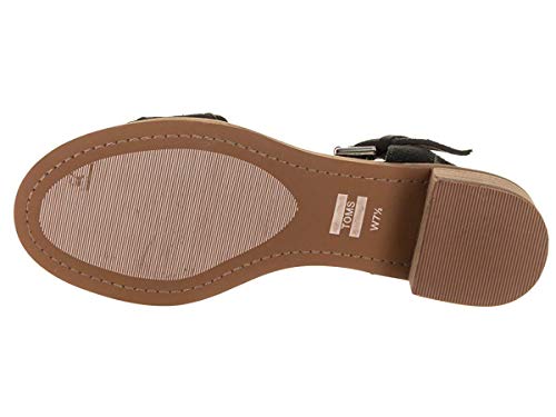 TOMS Women's Camilia Sandal Black Suede Size 7.5 B(M) US TOMS Women's Camilia Sandal Black Suede Size 7.5 B(M) US