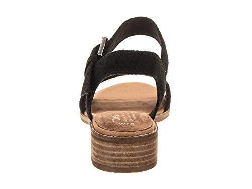 TOMS Women's Camilia Sandal Black Suede Size 7.5 B(M) US TOMS Women's Camilia Sandal Black Suede Size 7.5 B(M) US