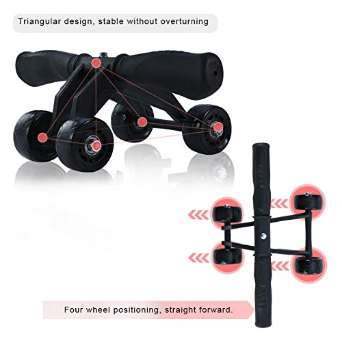 TOMSHOO 6 en 1 AB Roller Kit de Ejercicio con 4 Ruedas, Bandas Elasticas, Cuerda de Salto, Rodilla Mat para Abdominales, Ejercicios en Casa TOMSHOO 6 en 1 AB Roller Kit de Ejercicio con 4 Ruedas, Bandas Elasticas, Cuerda de Salto, Rodilla Mat para Abdominales, Ejercicios en Casa