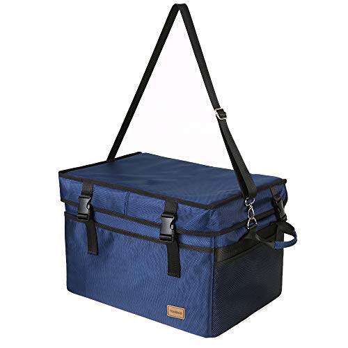 TOMSHOO Bolsa Térmica, Bolsa Nevera Portátil 10L/ 18L/ 28L/ 37L/ 47L/70L Mantener Caliente Bolsa de Almuerzo para Picnic Familiar, Camping, Playa, Viaje y Trabajo