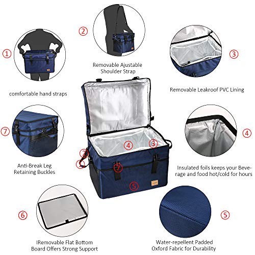 TOMSHOO Bolsa Térmica, Bolsa Nevera Portátil 10L/ 18L/ 28L/ 37L/ 47L/70L Mantener Caliente Bolsa de Almuerzo para Picnic Familiar, Camping, Playa, Viaje y Trabajo TOMSHOO Bolsa Térmica, Bolsa Nevera Portátil 10L/ 18L/ 28L/ 37L/ 47L/70L Mantener Caliente Bolsa de Almuerzo para Picnic Familiar, Camping, Playa, Viaje y Trabajo