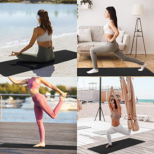 TOMSHOO Esterilla Yoga Antideslizante, Colchoneta Yoga de TPE 8mm, Alfombrilla Yoga Doble Capa y Doble Color con Correa y Bolsa de Transporte para Pilates Ejercicios y Fitness (Púrpura y Rosa) TOMSHOO Esterilla Yoga Antideslizante, Colchoneta Yoga de TPE 8mm, Alfombrilla Yoga Doble Capa y Doble Color con Correa y Bolsa de Transporte para Pilates Ejercicios y Fitness (Púrpura y Rosa)