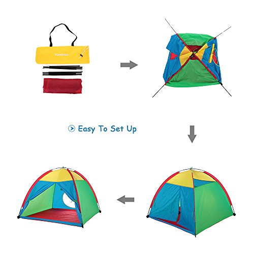 TOMSHOO Tienda de Campaña Infantil,Tienda casa Portátil para Niños Casa de Juego 120 * 120 * 102cm TOMSHOO Tienda de Campaña Infantil,Tienda casa Portátil para Niños Casa de Juego 120 * 120 * 102cm