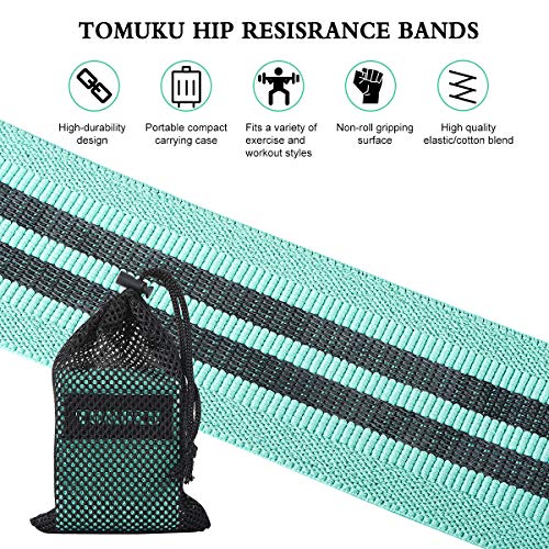 Tomuku Bandas de Resistencia elástica, elásticos de Fitness para activación de gluteos la Cadera al Eercicio de piernas y Trasero (M) Tomuku Bandas de Resistencia elástica, elásticos de Fitness para activación de gluteos la Cadera al Eercicio de piernas y Trasero (M)