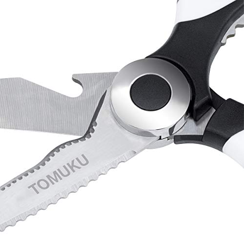 Tomuku Tijeras de Cocina multifunción Tijeras Acero Inoxidable Ultra Afiladas con Funda Protectora para Cuchilla Tomuku Tijeras de Cocina multifunción Tijeras Acero Inoxidable Ultra Afiladas con Funda Protectora para Cuchilla