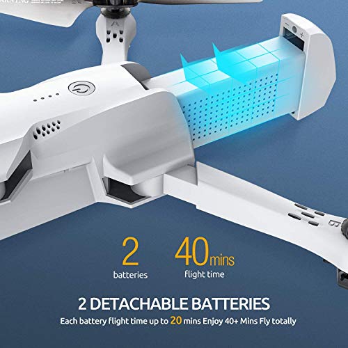 Tomzon D65 GPS Drone con cámara 4K HD WiFi, FPV RC Quadcopter plegable con regreso automático a casa, Sígueme, Tap Fly, Control de gestos, Modo MV, 2 baterías de 40 minutos y estuche de almacenamiento Tomzon D65 GPS Drone con cámara 4K HD WiFi, FPV RC Quadcopter plegable con regreso automático a casa, Sígueme, Tap Fly, Control de gestos, Modo MV, 2 baterías de 40 minutos y estuche de almacenamiento