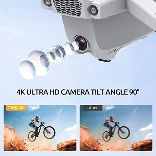 Tomzon D65 GPS Drone con cámara 4K HD WiFi, FPV RC Quadcopter plegable con regreso automático a casa, Sígueme, Tap Fly, Control de gestos, Modo MV, 2 baterías de 40 minutos y estuche de almacenamiento Tomzon D65 GPS Drone con cámara 4K HD WiFi, FPV RC Quadcopter plegable con regreso automático a casa, Sígueme, Tap Fly, Control de gestos, Modo MV, 2 baterías de 40 minutos y estuche de almacenamiento