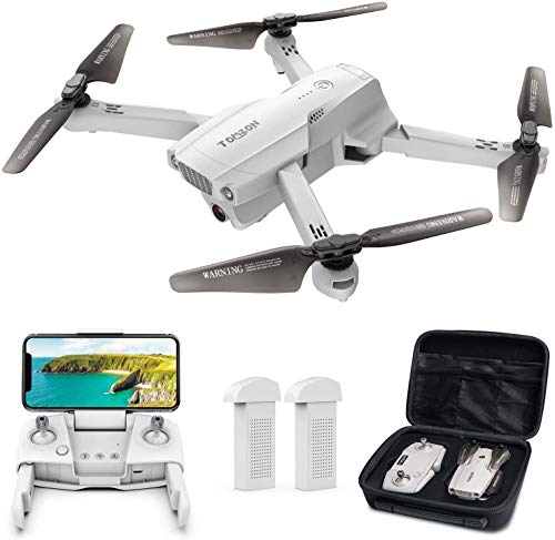 Tomzon D65 GPS Drone con cámara 4K HD WiFi, FPV RC Quadcopter plegable con regreso automático a casa, Sígueme, Tap Fly, Control de gestos, Modo MV, 2 baterías de 40 minutos y estuche de almacenamiento Tomzon D65 GPS Drone con cámara 4K HD WiFi, FPV RC Quadcopter plegable con regreso automático a casa, Sígueme, Tap Fly, Control de gestos, Modo MV, 2 baterías de 40 minutos y estuche de almacenamiento