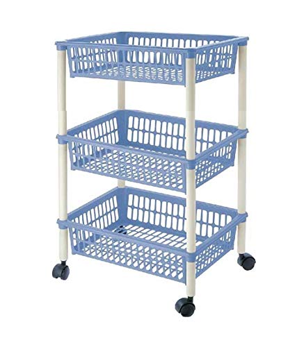 Tontarelli S2201031 Carrito Verdulero Desmontable Plastico 3 Cajones (40 X 29 x 62 cm), Multicolor Tontarelli S2201031 Carrito Verdulero Desmontable Plastico 3 Cajones (40 X 29 x 62 cm), Multicolor