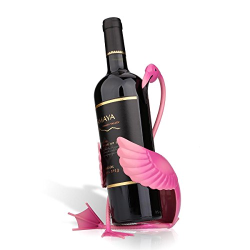 TOOARTS - Soporte para Vino - Dulce Sueño - Botellero forma de Flamenco del Estilo Metálico para la Decoración del Hogar Bar (Artesanía de Hierro,Color Rosa) TOOARTS - Soporte para Vino - Dulce Sueño - Botellero forma de Flamenco del Estilo Metálico para la Decoración del Hogar Bar (Artesanía de Hierro,Color Rosa)
