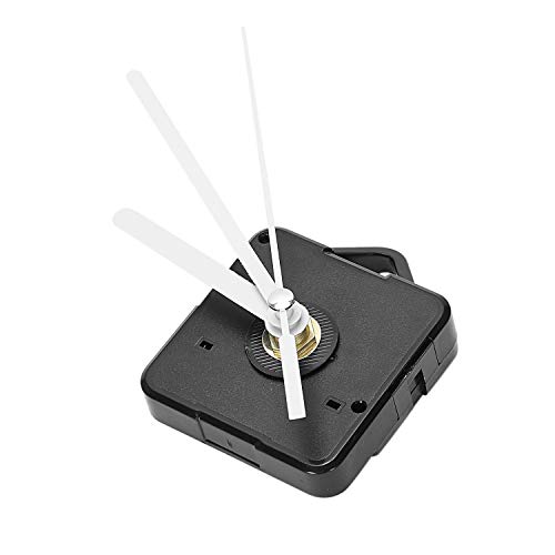 TOOGOO 1 Paquete Piezas de Reparación DIY de Manos de Reloj de Pared de Repuesto Mecanismo de Movimiento del Péndulo Motor de Reloj de Cuarzo con Manos Y Kit de Accesorios(Negro&Blanco)