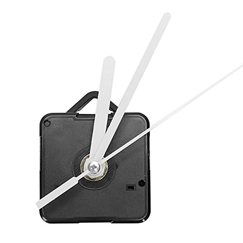 TOOGOO 1 Paquete Piezas de Reparación DIY de Manos de Reloj de Pared de Repuesto Mecanismo de Movimiento del Péndulo Motor de Reloj de Cuarzo con Manos Y Kit de Accesorios(Negro&Blanco)
