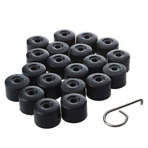 TOOGOO 20 Tuerca de rueda perno de tapa de cubierta de 17 mm para Volkswagen Golf MK4 Passat Audi Escarabajo TOOGOO 20 Tuerca de rueda perno de tapa de cubierta de 17 mm para Volkswagen Golf MK4 Passat Audi Escarabajo