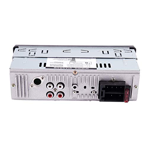 TOOGOO Reproductor de MP3 Radio Vintage para Coche Audio Estereo de USB AUX para el Coche