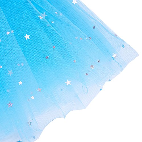 TOOGOO Smart Baby Girl Clothes Stars Lentejuelas Enagua Ballet Danza Fluffy Tutu Falda Azul claro TOOGOO Smart Baby Girl Clothes Stars Lentejuelas Enagua Ballet Danza Fluffy Tutu Falda Azul claro
