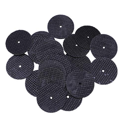 TOOGOO(R) 25pzs juego de disco de corte de cuchillas 32mm con eje para herramienta giratoria TOOGOO(R) 25pzs juego de disco de corte de cuchillas 32mm con eje para herramienta giratoria
