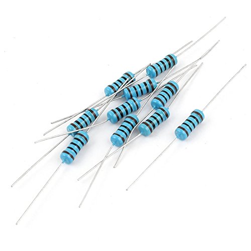 TOOGOO（R） oxido De Metal Resistencias 10 Piezas 100 Ohmios 1W Resistencia Fijo Resistencias De Pelicula De oxido De Metal Azul