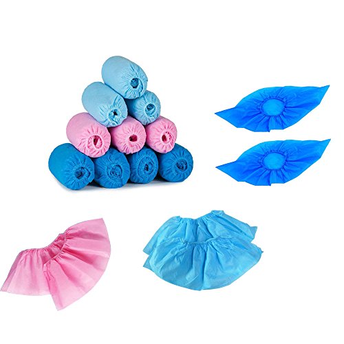 TOOHUI Cubiertas de Zapatos Desechables, Cubrezapatos Protectores, Fundas de Zapatos Desechables, Zapato Cubre, Duradera, No Tejido, Antideslizante (Rosa, Azul Claro, Dark Blue, 100 piezas) TOOHUI Cubiertas de Zapatos Desechables, Cubrezapatos Protectores, Fundas de Zapatos Desechables, Zapato Cubre, Duradera, No Tejido, Antideslizante (Rosa, Azul Claro, Dark Blue, 100 piezas)