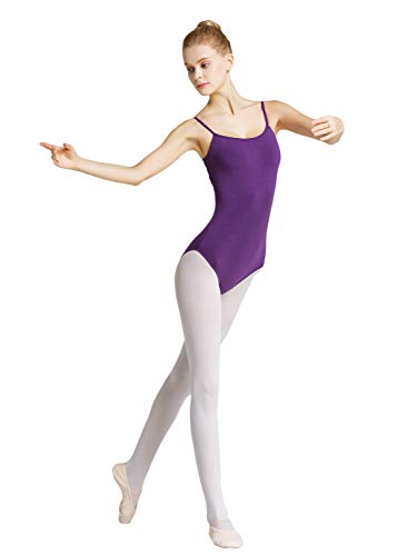 Tookang Mujeres Chicas Espalda Hueca Sin Mangas Correa de Hombro Danza Ballet Leotardo de Mezcla de Algodón Ropa de Baile de Práctica Tookang Mujeres Chicas Espalda Hueca Sin Mangas Correa de Hombro Danza Ballet Leotardo de Mezcla de Algodón Ropa de Baile de Práctica