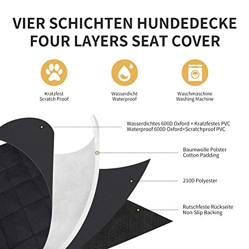 Toozey Protector Funda de Maletero de coche Alfombrilla con protección Lateral - Universal Auto Maletero Manta para Perros - Impermeable & Antideslizante Esterilla Protectora Robusta Toozey Protector Funda de Maletero de coche Alfombrilla con protección Lateral - Universal Auto Maletero Manta para Perros - Impermeable & Antideslizante Esterilla Protectora Robusta