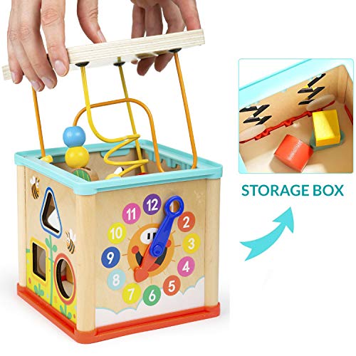 TOP BRIGHT Cubo de Actividades 5 en 1 - Centro de Actividad de Madera para Bebés y Niños de 1, 2 años de Edad - Centro Educativo - Laberinto, Engranajes y Bloques - Juguete Divertido para Niños Niñas TOP BRIGHT Cubo de Actividades 5 en 1 - Centro de Actividad de Madera para Bebés y Niños de 1, 2 años de Edad - Centro Educativo - Laberinto, Engranajes y Bloques - Juguete Divertido para Niños Niñas