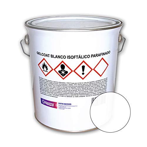 Top Coat - Gelcoat Isoftálico Parafinado Nazza | Color Blanco | Gran resistencia a la intemperie | resistencia a UV e hidrólisis | 1 Kg. Top Coat - Gelcoat Isoftálico Parafinado Nazza | Color Blanco | Gran resistencia a la intemperie | resistencia a UV e hidrólisis | 1 Kg.
