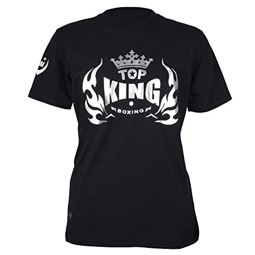 Top King Boxing - Camiseta deportiva - para hombre Negro Negro ( M Top King Boxing - Camiseta deportiva - para hombre Negro Negro ( M