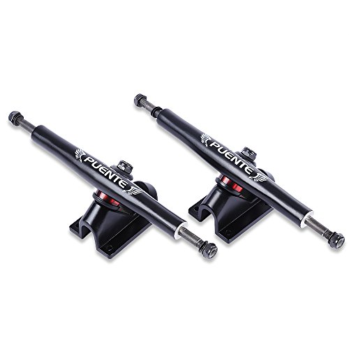 Top of top store 2 piezas de monopatín universal duradero aleación de magnesio de 7 pulgadas, monopatín, cruiser, longboard con rueda (negro) Top of top store 2 piezas de monopatín universal duradero aleación de magnesio de 7 pulgadas, monopatín, cruiser, longboard con rueda (negro)