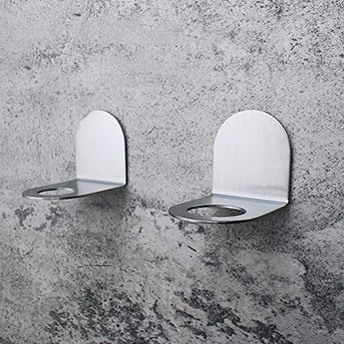 Topbathy - Soporte para desinfectante de manos (2 unidades, acero inoxidable, montaje en pared, para cocina, cuarto de baño, agujero grande y pequeño agujero) Topbathy - Soporte para desinfectante de manos (2 unidades, acero inoxidable, montaje en pared, para cocina, cuarto de baño, agujero grande y pequeño agujero)