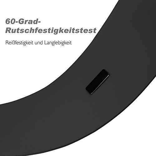 TOPLUS - Esterilla de gimnasia gruesa, sin ftalatos, antideslizante y respetuosa con las articulaciones, para yoga, pilates, deportes, con práctica correa de transporte, 183 x 61 x 1 cm (negro) TOPLUS - Esterilla de gimnasia gruesa, sin ftalatos, antideslizante y respetuosa con las articulaciones, para yoga, pilates, deportes, con práctica correa de transporte, 183 x 61 x 1 cm (negro)