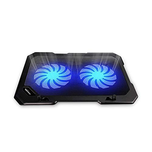 TopMate Enfriador de portátil C302 10-15.6 | Ultra Delgado portátil 2 Ventiladores Grandes silenciosos 1300RPM con línea USB incorporada | Diseño Simple y fácil de Usar TopMate Enfriador de portátil C302 10-15.6 | Ultra Delgado portátil 2 Ventiladores Grandes silenciosos 1300RPM con línea USB incorporada | Diseño Simple y fácil de Usar