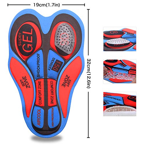 TOPTETN 3D Acolchado Bicicleta Ciclismo Ropa Interior Pantalones Cortos Transpirable Ligero Hombres y Mujeres TOPTETN 3D Acolchado Bicicleta Ciclismo Ropa Interior Pantalones Cortos Transpirable Ligero Hombres y Mujeres
