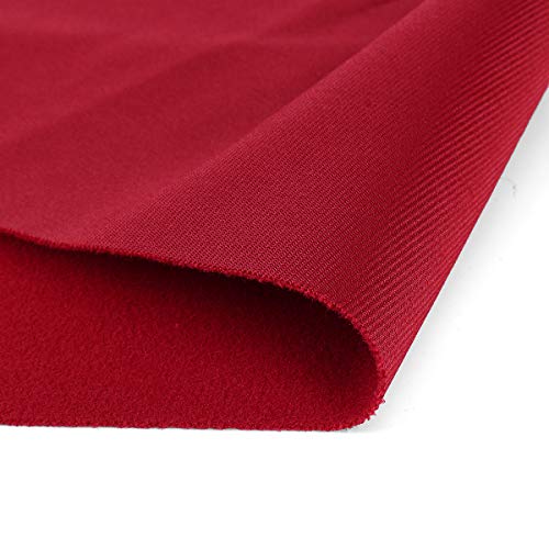 TOPWA Mantel profesional de billar de billar de 9 pies de fieltro para mesa de billar (rojo)