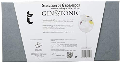 Toque Caja 6 botánicos para GinTonic: estuche Premium con ingredientes, instrucciones y herramienta profesional - 91,5 g (60000000027)