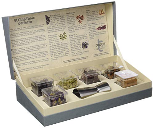 Toque Caja 6 botánicos para GinTonic: estuche Premium con ingredientes, instrucciones y herramienta profesional - 91,5 g (60000000027)