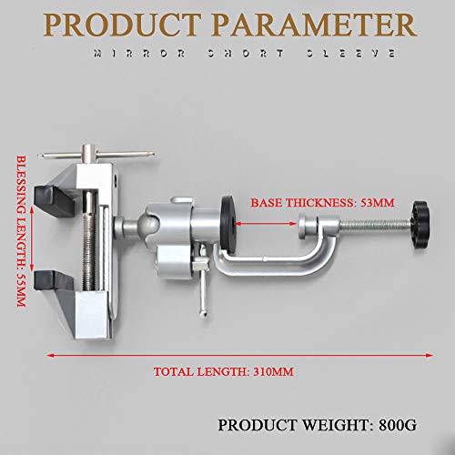 tornillo banco mesa, tornillo banco giratorio universal 360 ​​°, tornillo banco fijo aleación aluminio multifuncional ajustable bricolaje para trabajo carpintería, perforación, procesamiento metales