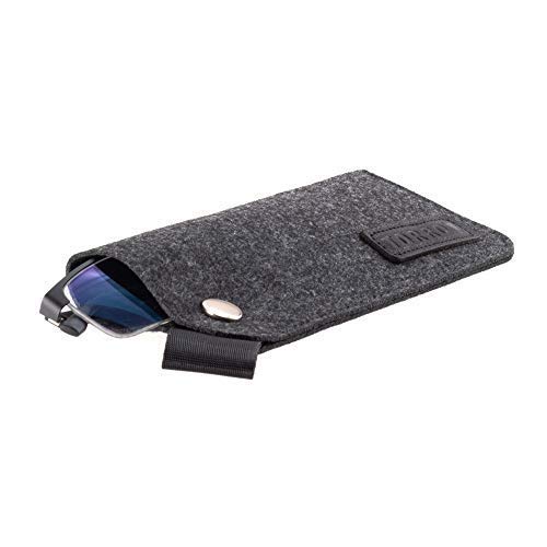 TORRO Funda Manga para Gafas y Gafas de Sol de Fieltro de Lana (Gris)