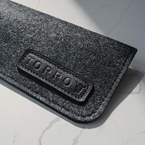 TORRO Funda Manga para Gafas y Gafas de Sol de Fieltro de Lana (Gris)