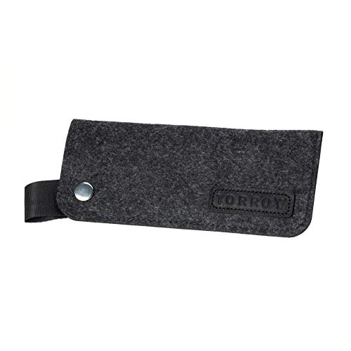 TORRO Funda Manga para Gafas y Gafas de Sol de Fieltro de Lana (Gris)