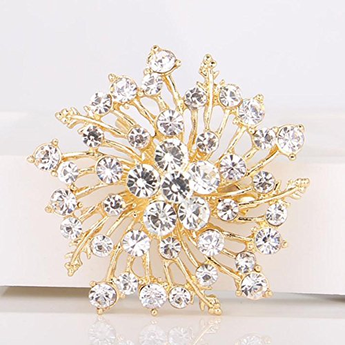 Toruiwa 1X Broches de bisuteria Broches de Ropa Broches para Vestidos Joyeria Antigua Vintage Mujer Broche de Diamantes de imitación Femenino 5.3 * 5.3cm Toruiwa 1X Broches de bisuteria Broches de Ropa Broches para Vestidos Joyeria Antigua Vintage Mujer Broche de Diamantes de imitación Femenino 5.3 * 5.3cm