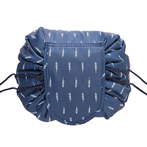 toruiwa – Bolsa de aseo bolsa Cosmética de almacenamiento con cordón para gimnasia viaje deporte 53 * 68cm Bleu Foncé toruiwa – Bolsa de aseo bolsa Cosmética de almacenamiento con cordón para gimnasia viaje deporte 53 * 68cm Bleu Foncé