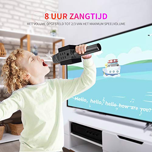 TOSING 008 Micrófono de Karaoke Inalámbrico Bluetooth, Potencia de Volumen Más Alta 10W, Más Bajo, 3-en-1 Máquina de Micrófono Portátil de Altavoz Portátil para iPhone/Android/iPad/PC (black) TOSING 008 Micrófono de Karaoke Inalámbrico Bluetooth, Potencia de Volumen Más Alta 10W, Más Bajo, 3-en-1 Máquina de Micrófono Portátil de Altavoz Portátil para iPhone/Android/iPad/PC (black)